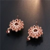 Kashi Accessories European and American Mona Lisa stud earrings, colorful Dragon Lady flower stud earrings, Zircon bride flower earrings and earrings Application Scenario